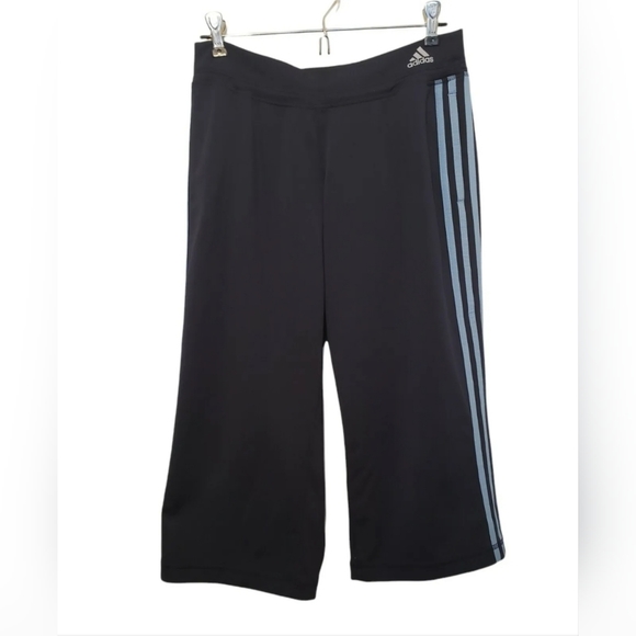 adidas Pants - ❤ ADIDAS WOMEN'S SIZE SMALL | CROPPED ATHLETIC SWEATPANTS NAVY BLUE & BABY BLUE❤